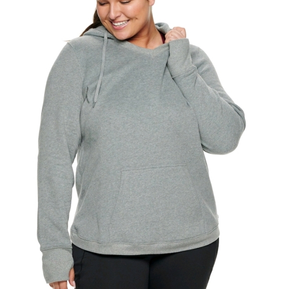 Nwt Plus Size Tek Gear V Neck Hoodie 